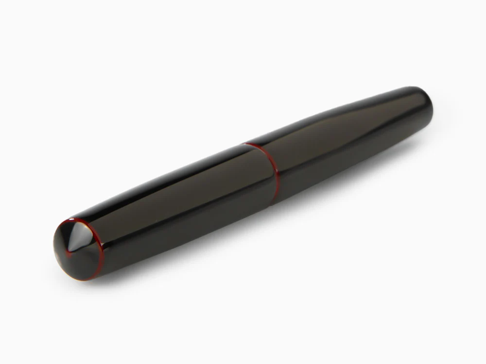 Nakaya Cigar Piccolo Fountain Pen, Kuro-Tamenuri, Ebonite - Image 6