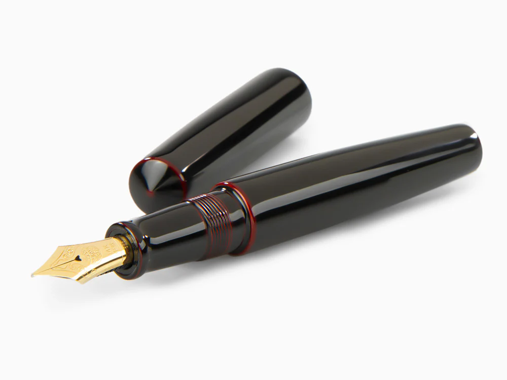 Nakaya Cigar Piccolo Fountain Pen, Kuro-Tamenuri, Ebonite - Image 7