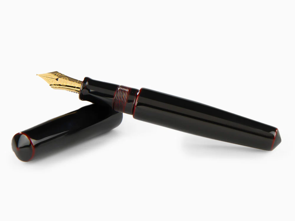 Nakaya Cigar Piccolo Fountain Pen, Kuro-Tamenuri, Ebonite - Image 8