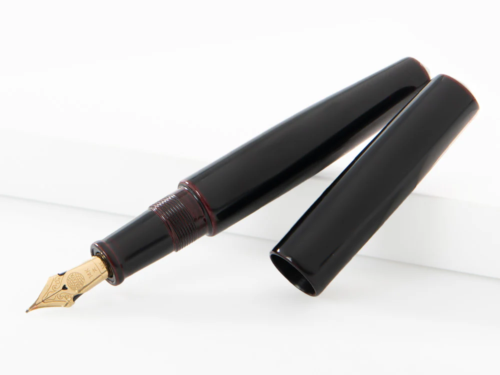 Nakaya Cigar Piccolo Fountain Pen, Kuro-Tamenuri, Ebonite, Elastic nib - Image 3