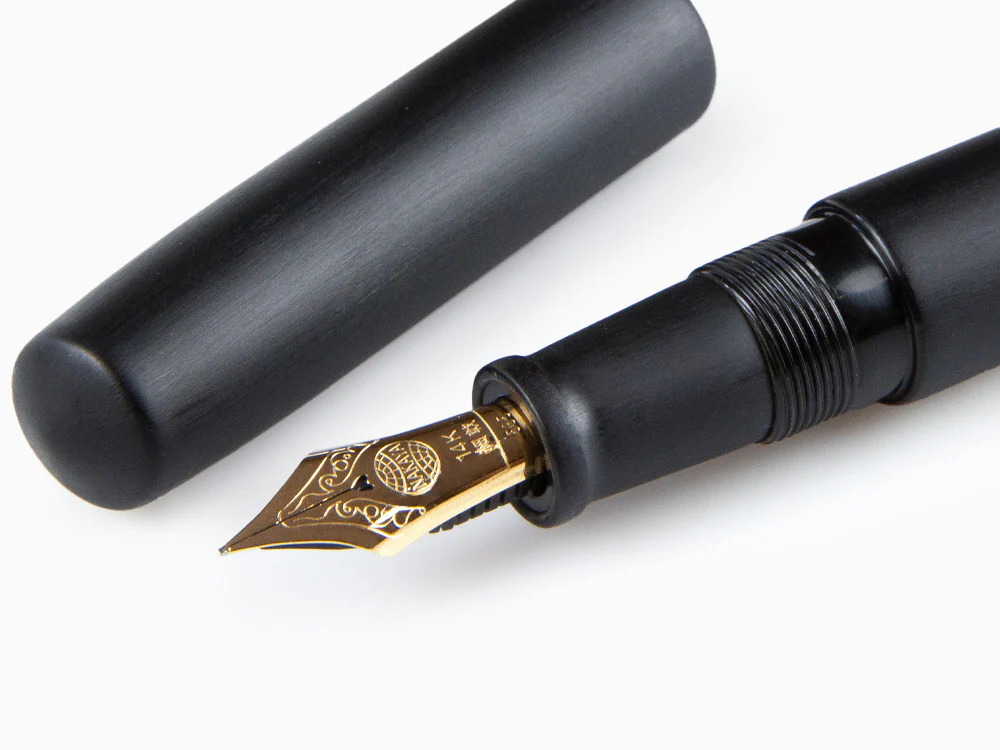 Nakaya Cigar Piccolo Hairline Fountain Pen, Black, Ebonite - Image 5