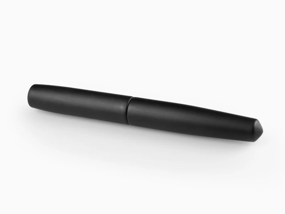Nakaya Cigar Piccolo Hairline Fountain Pen, Black, Ebonite - Image 9