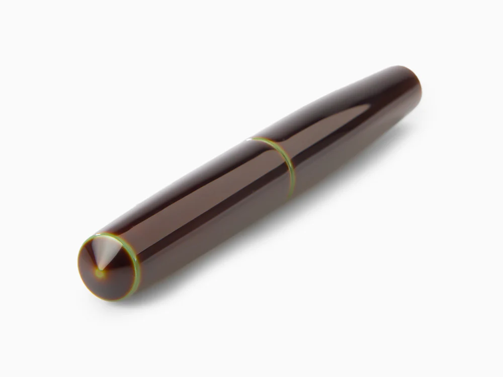 Nakaya Cigar Piccolo Heki Tamenuri Fountain Pen, Ebonite - Image 6