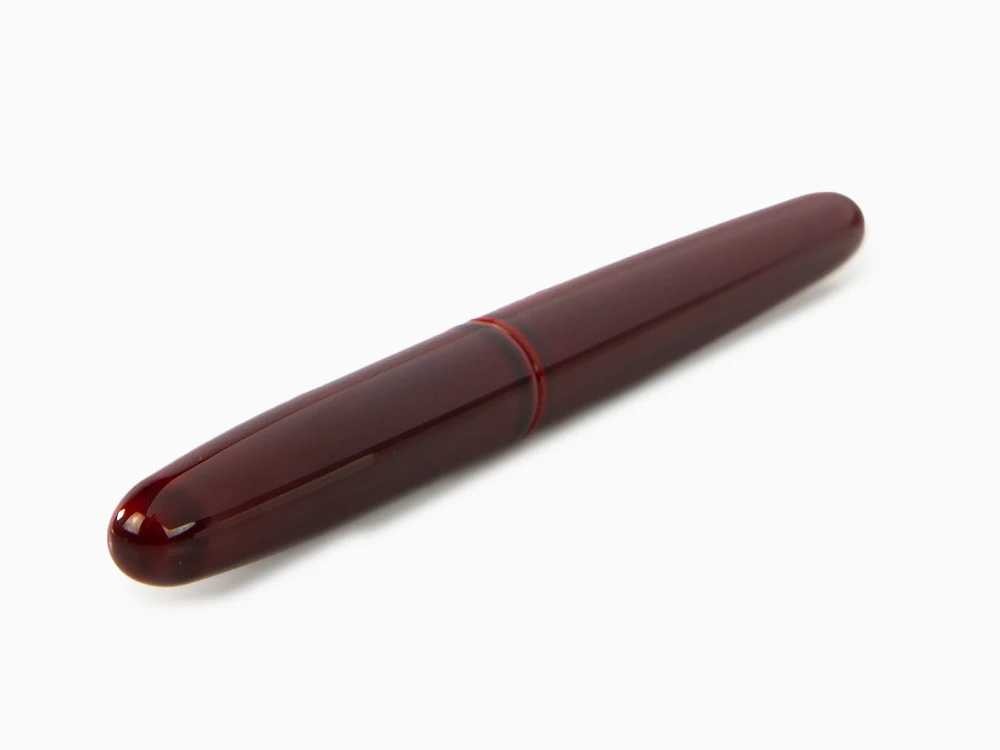 Nakaya Cigar Portable Fountain Pen, Aka-Tamenuri, 14k Gold, Italic Nib - Image 6