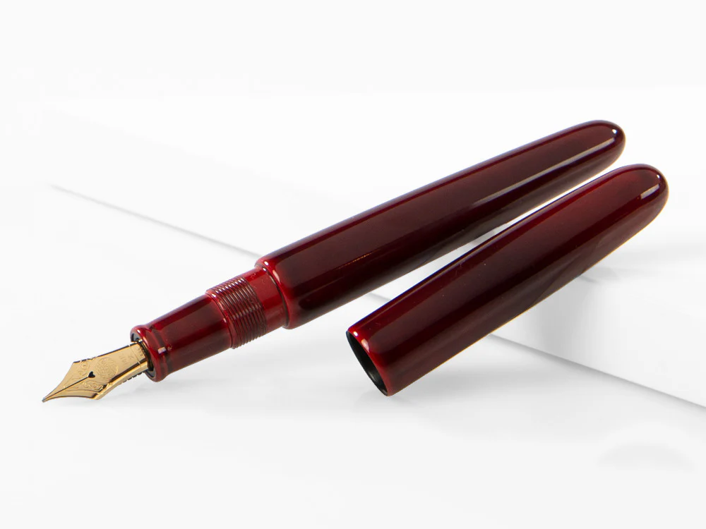 Nakaya Cigar Portable Fountain Pen, Aka-Tamenuri, Ebonite - Image 4