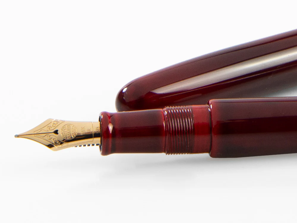 Nakaya Cigar Portable Fountain Pen, Aka-Tamenuri, Ebonite - Image 5