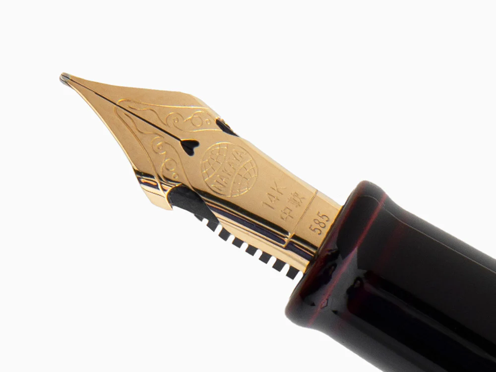 Nakaya Cigar Portable Fountain Pen, Kuro-Tamenuri, Ebonite, Elastic nib - Image 5