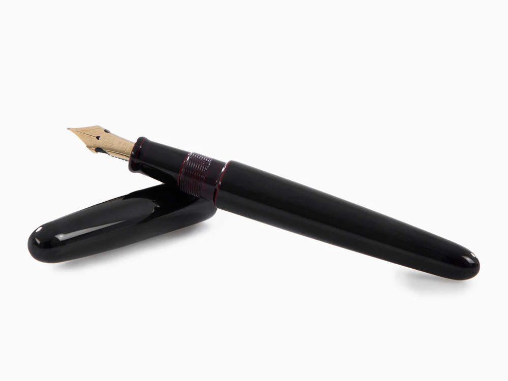 Nakaya Cigar Portable Fountain Pen, Kuro-Tamenuri, Ebonite, Elastic nib - Image 8