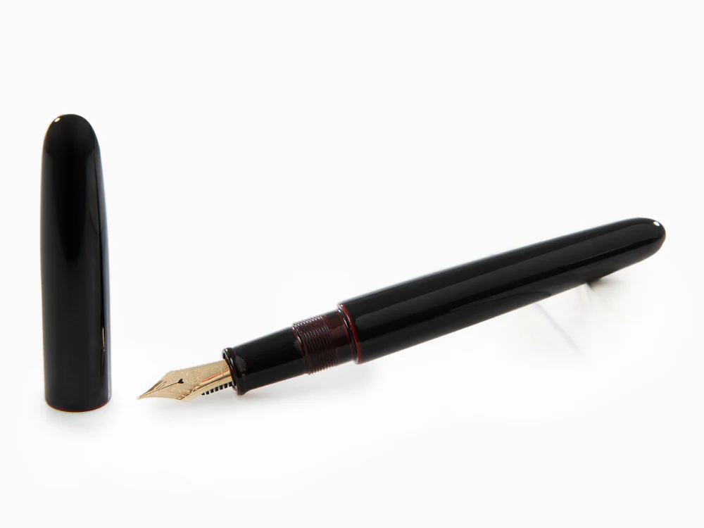 Nakaya Cigar Portable Kuro-Tamenuri Fountain Pen, Ebonite - Image 2