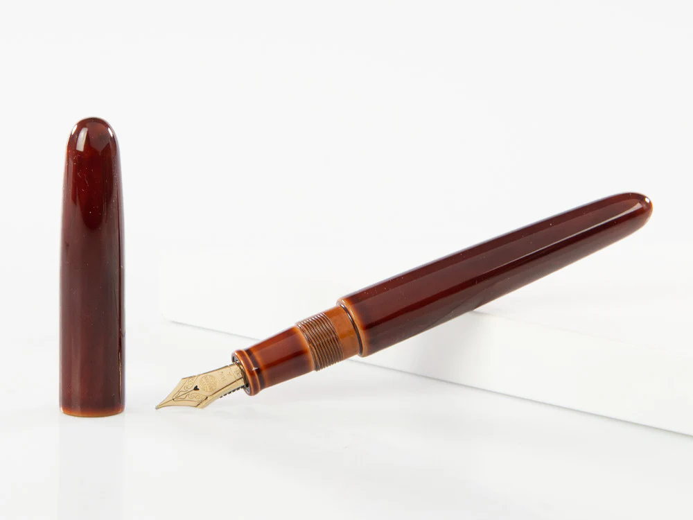 Nakaya Cigar Portable Toki-Tamenuri Fountain Pen, Ebonite - Image 2