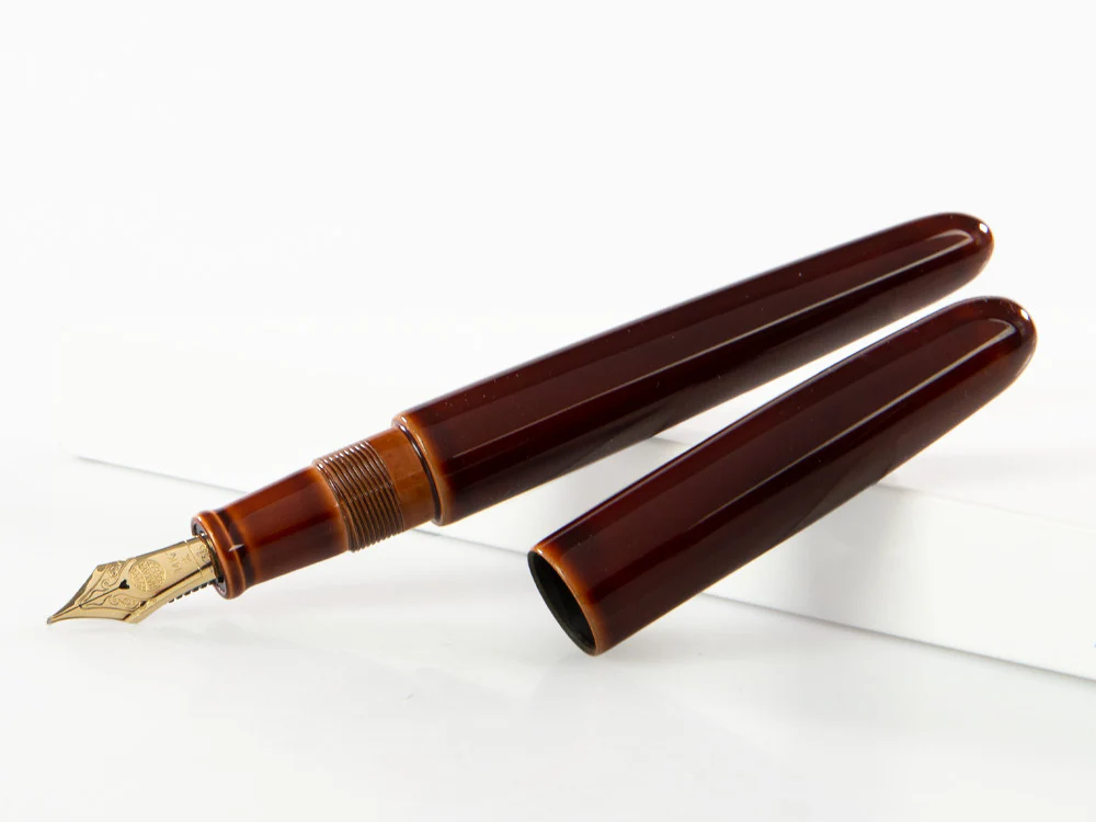 Nakaya Cigar Portable Toki-Tamenuri Fountain Pen, Ebonite - Image 4