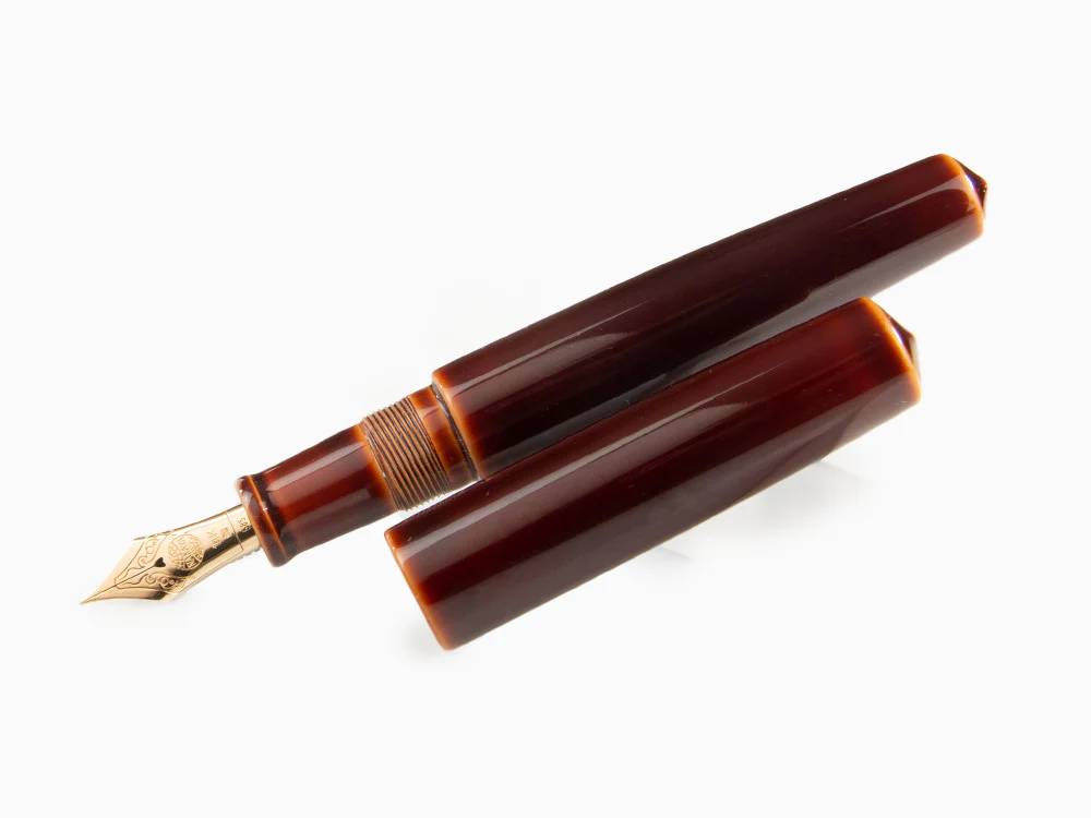 Nakaya Cigar Toki-Tamenuri Fountain Pen, Piccolo, Ebonite - Image 4