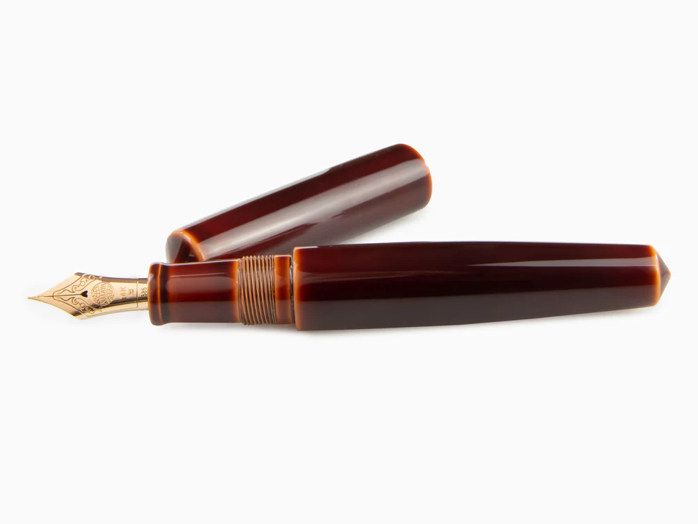 Nakaya Cigar Toki-Tamenuri Fountain Pen, Piccolo, Ebonite - Image 7