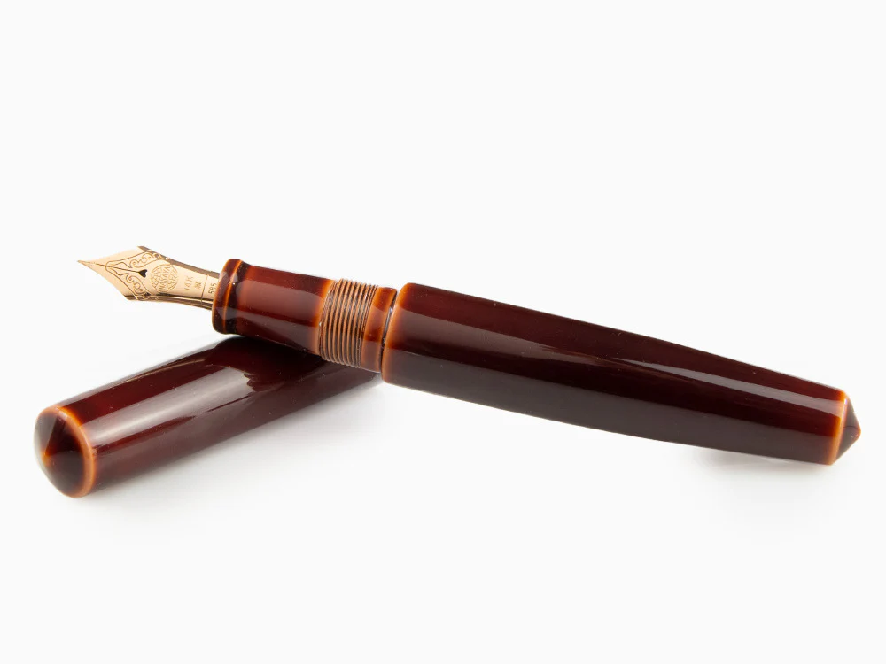 Nakaya Cigar Toki-Tamenuri Fountain Pen, Piccolo, Ebonite - Image 8