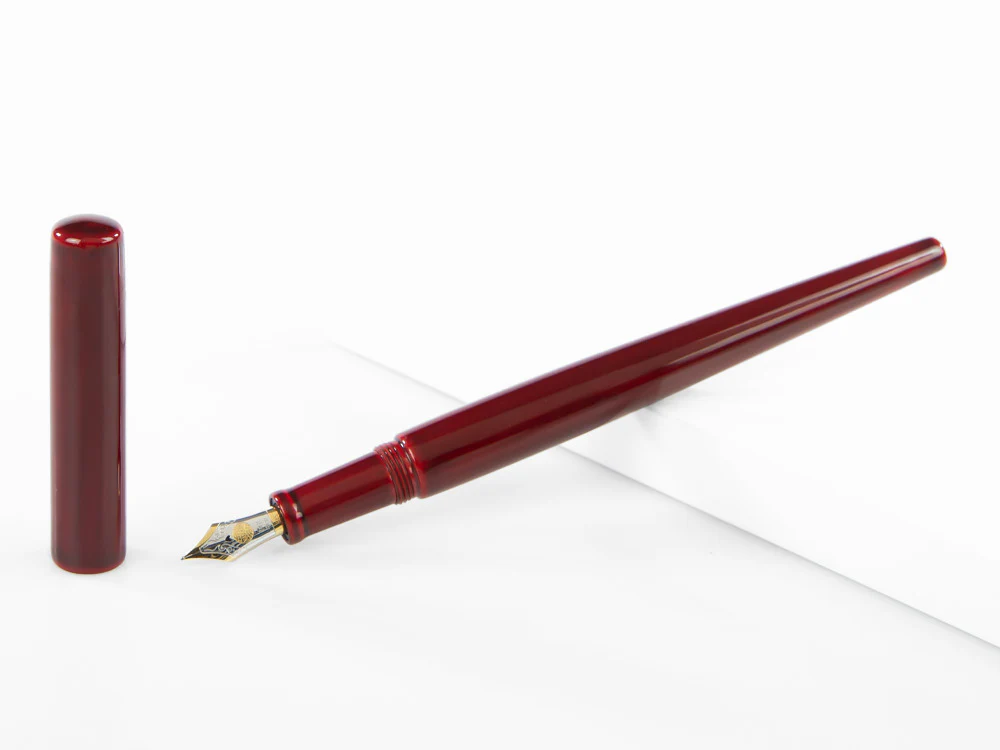 Nakaya Desk Fountain Pen, Aka-Tamenuri, 14k Gold bicolour - Image 2