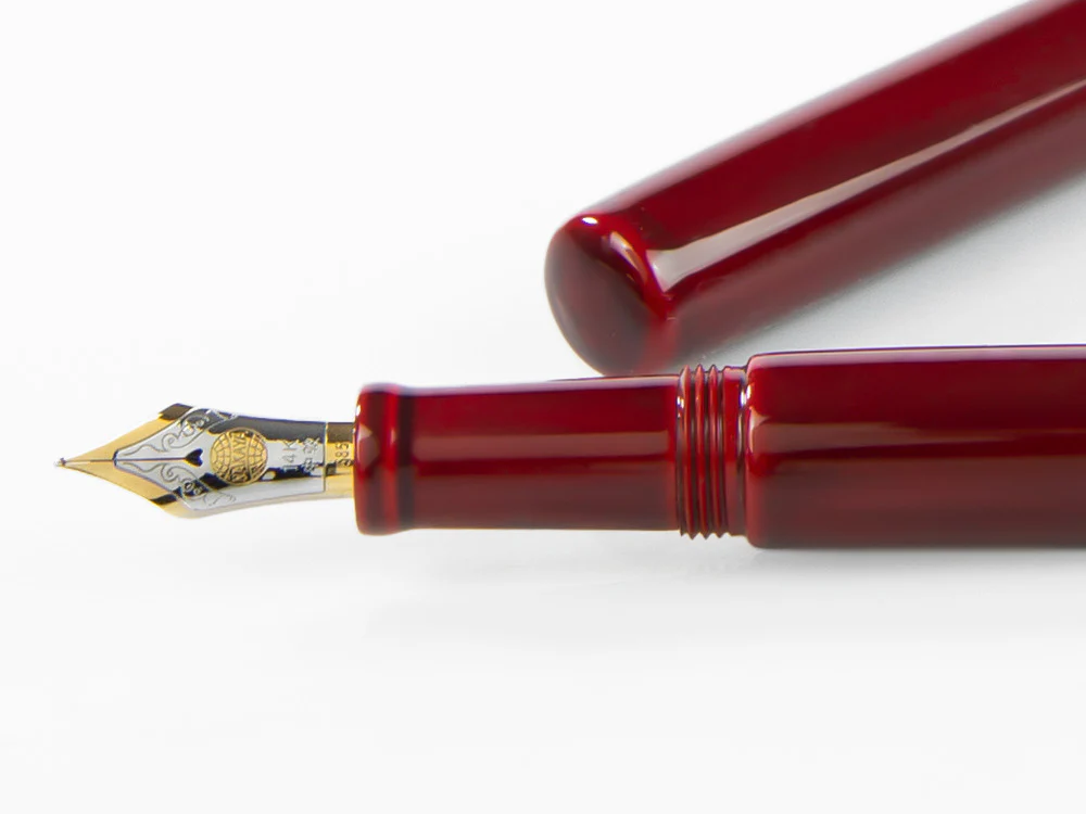 Nakaya Desk Fountain Pen, Aka-Tamenuri, 14k Gold bicolour - Image 5