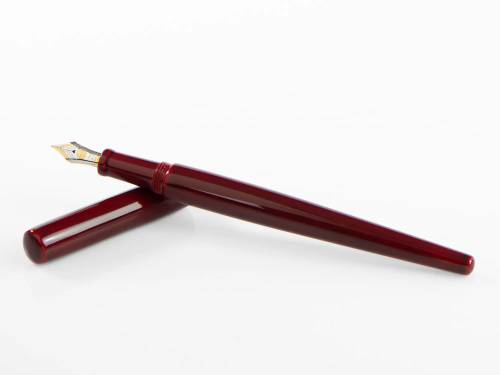 Nakaya Desk Fountain Pen, Aka-Tamenuri, 14k Gold bicolour - Image 9