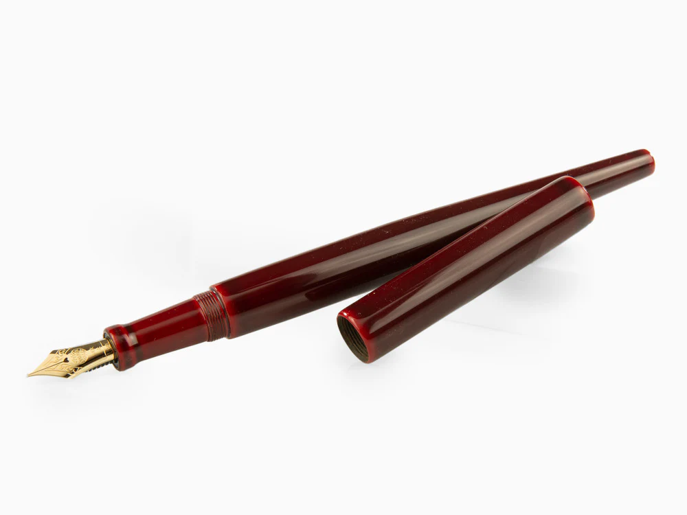 Nakaya Desk Fountain Pen, Aka-Tamenuri, Ebonite and Urushi lacquer - Image 4