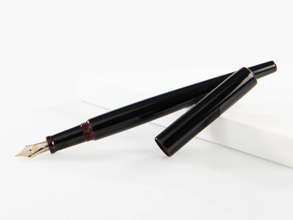 Nakaya Desk Fountain Pen, Kuro-Tamenuri, 14k Gold bicolour - Image 4