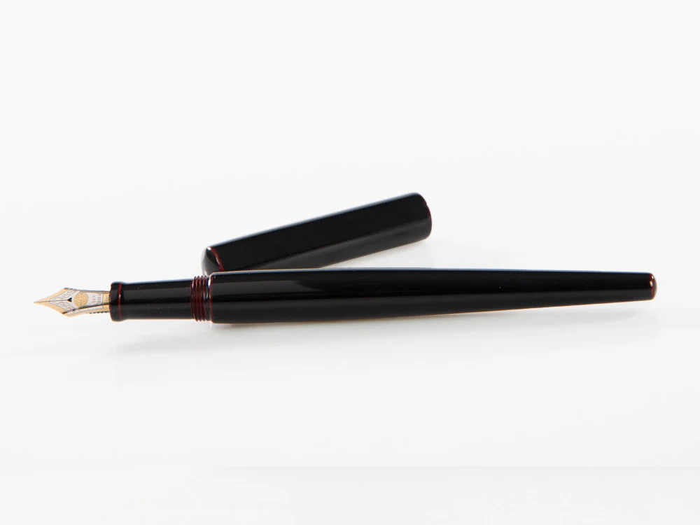 Nakaya Desk Fountain Pen, Kuro-Tamenuri, 14k Gold bicolour - Image 7