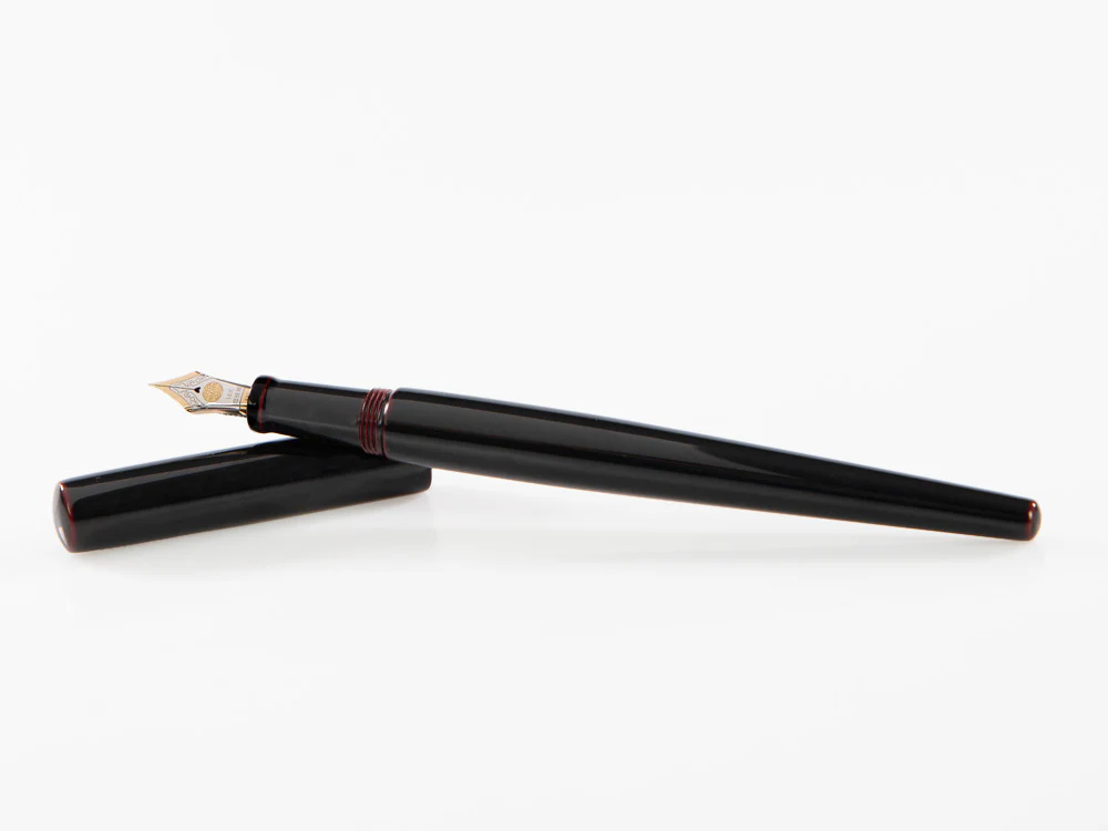 Nakaya Desk Fountain Pen, Kuro-Tamenuri, 14k Gold bicolour - Image 8
