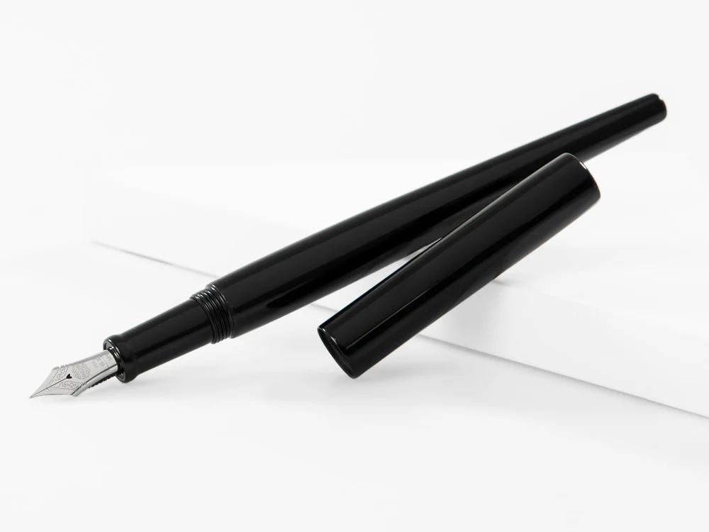 Nakaya Desk Kuro-Roiro Fountain Pen, Black, Gold 14k rodhium - Image 4