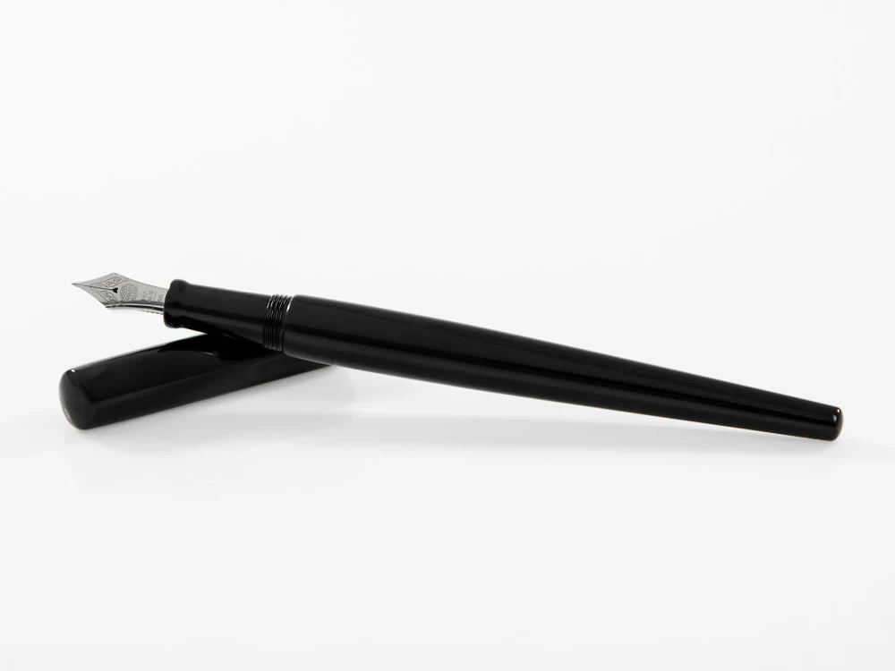 Nakaya Desk Kuro-Roiro Fountain Pen, Black, Gold 14k rodhium - Image 8
