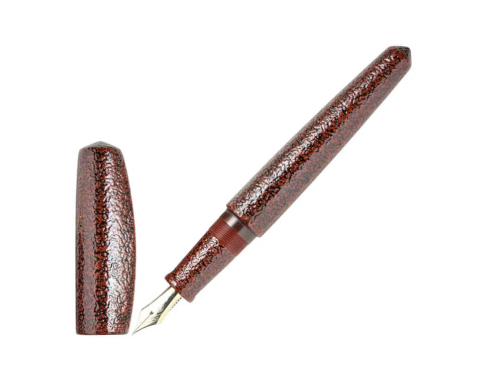 Nakaya Dorsal Fin Ver.1 Aka-tame Ishime Fountain Pen