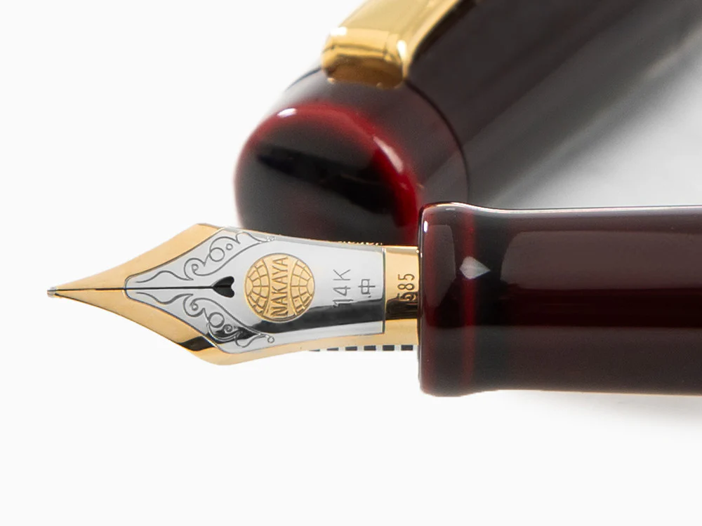Nakaya Neo-Standard Fountain Pen, Aka-Tamenuri, 14k Gold bicolour - Image 5