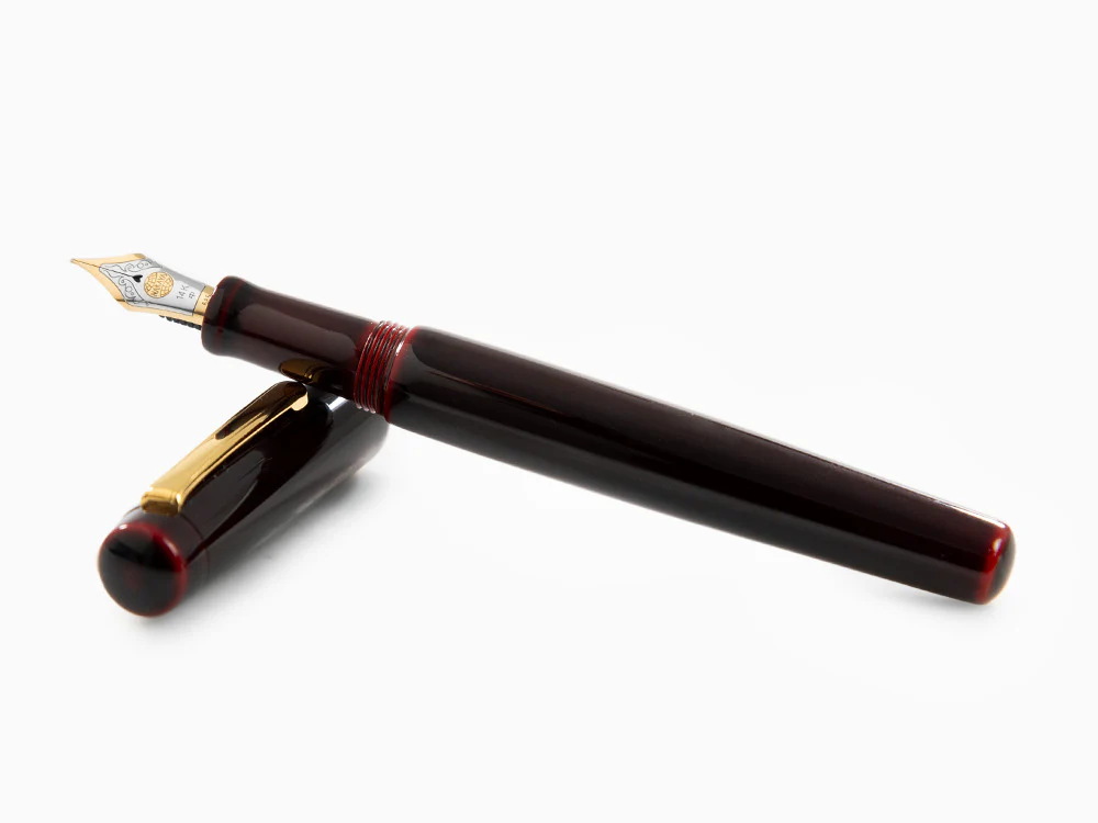 Nakaya Neo-Standard Fountain Pen, Aka-Tamenuri, 14k Gold bicolour - Image 7