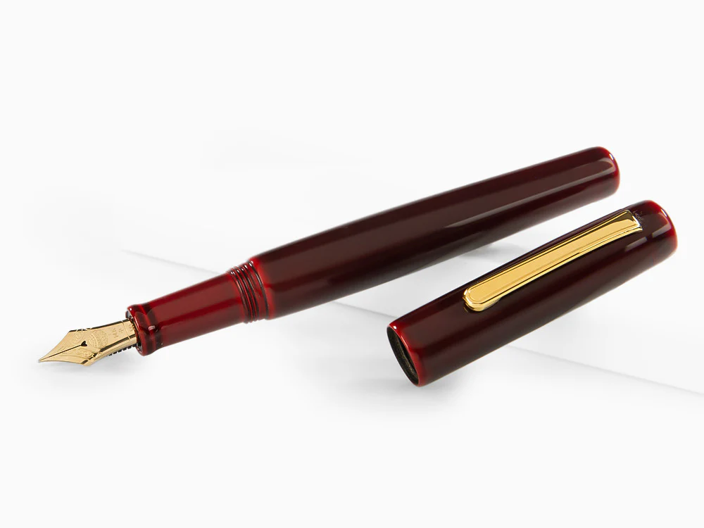 Nakaya Neo-Standard Fountain Pen, Aka-Tamenuri, Ebonite - Image 4