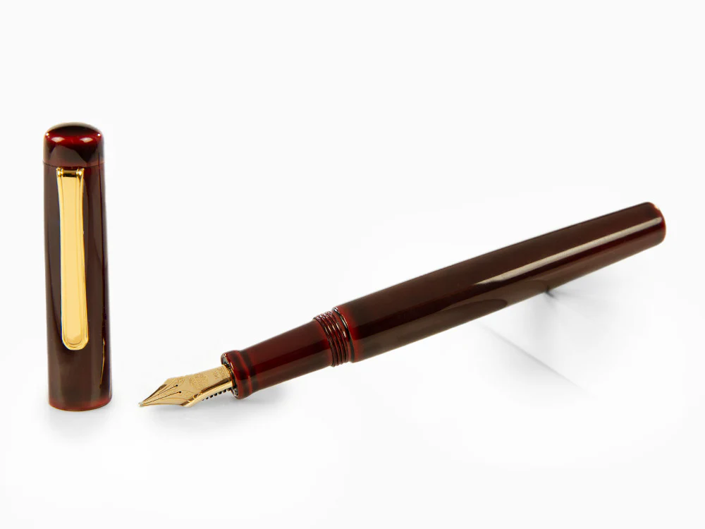 Nakaya Neo-Standard Fountain Pen, Aka-Tamenuri, Ebonite, Music - Image 2