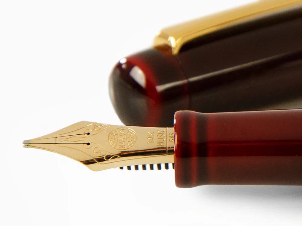 Nakaya Neo-Standard Fountain Pen, Aka-Tamenuri, Ebonite, Music - Image 5