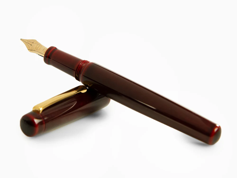 Nakaya Neo-Standard Fountain Pen, Aka-Tamenuri, Ebonite, Music - Image 8