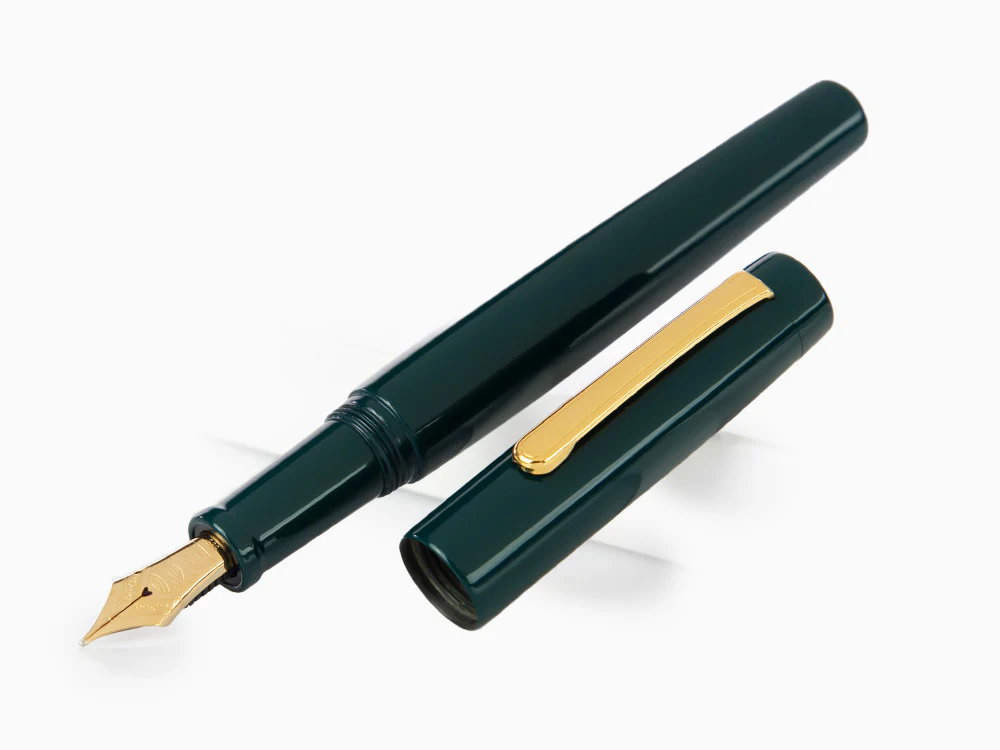 Nakaya Neo-Standard Fountain Pen, Midori, Ebonite and Urushi, 14k Gold - Image 4