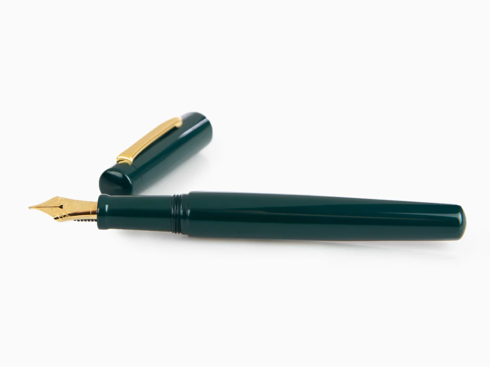 Nakaya Neo-Standard Fountain Pen, Midori, Ebonite and Urushi, 14k Gold - Image 7