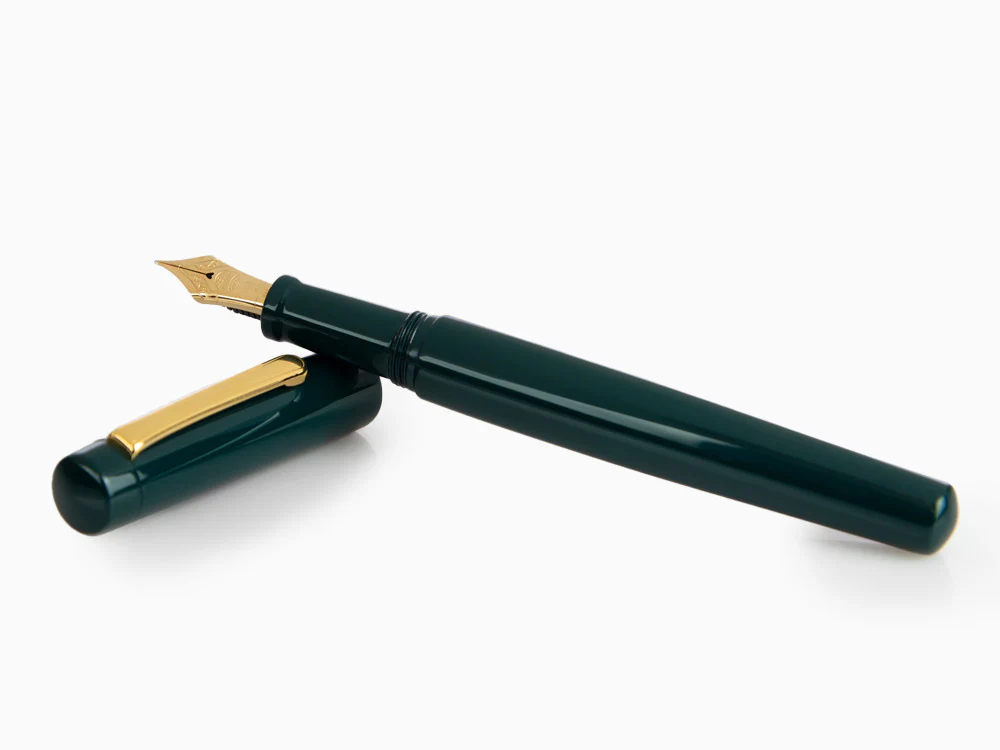 Nakaya Neo-Standard Fountain Pen, Midori, Ebonite and Urushi, 14k Gold - Image 8