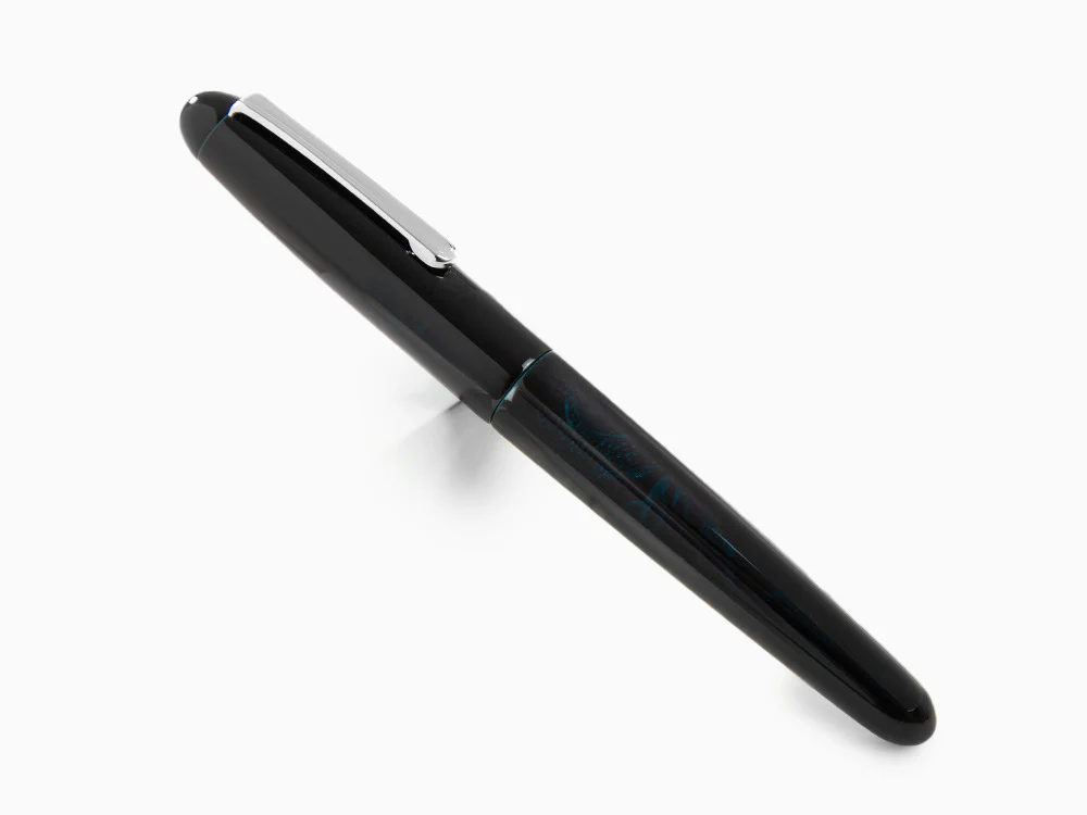 Nakaya Writer Ascending Dragon I-Tamesukashi Fountain Pen, Ao-Tamenuri - Image 3