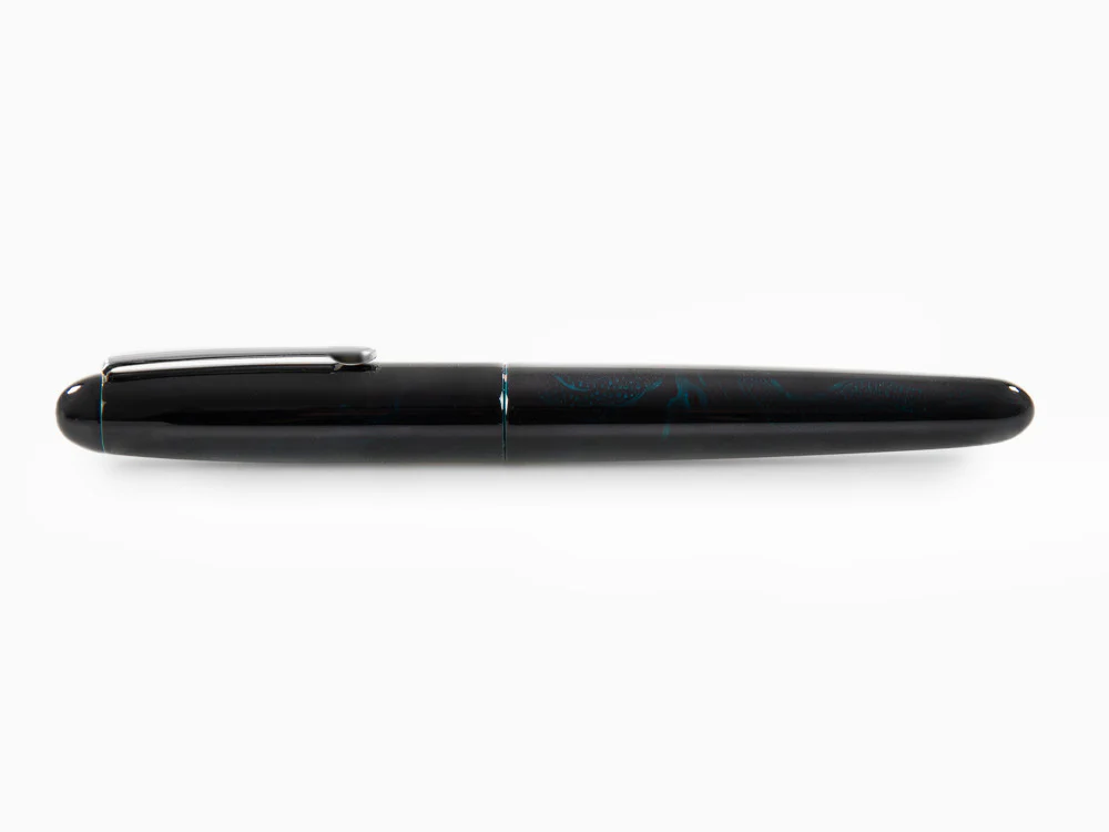 Nakaya Writer Ascending Dragon I-Tamesukashi Fountain Pen, Ao-Tamenuri - Image 8