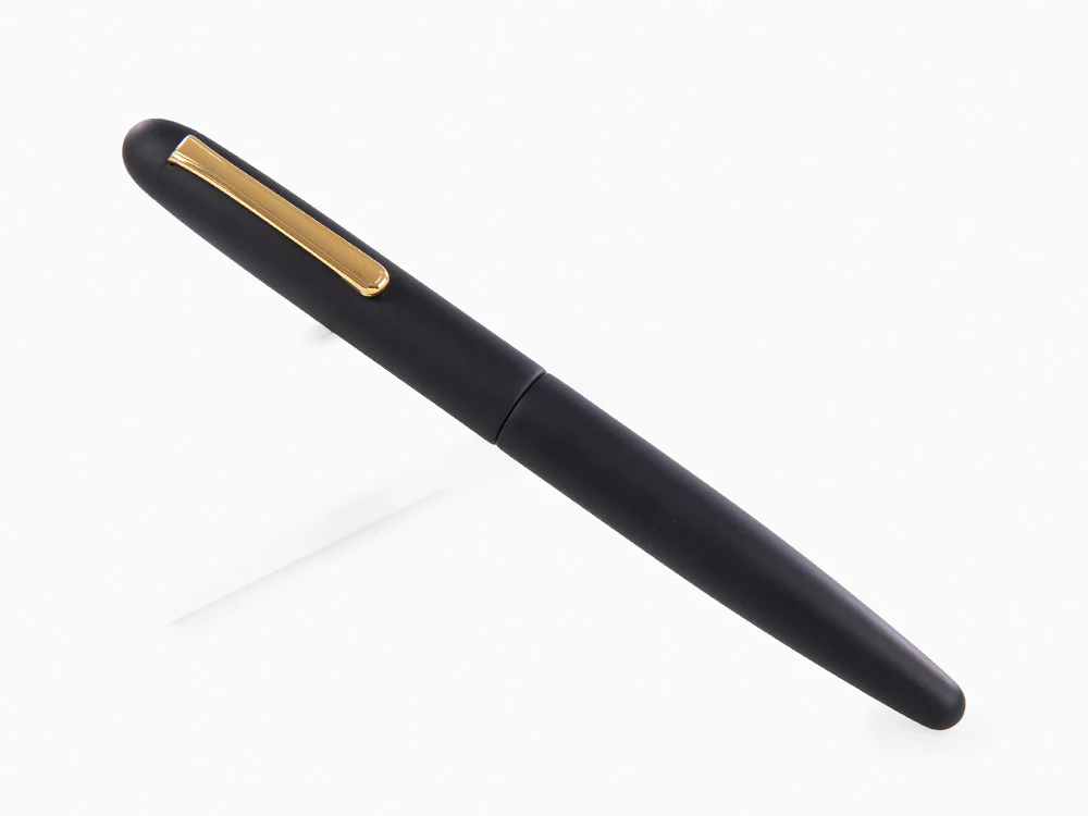 Nakaya Writer Black Hairline Fountain Pen, Long, Ebonite - Image 3