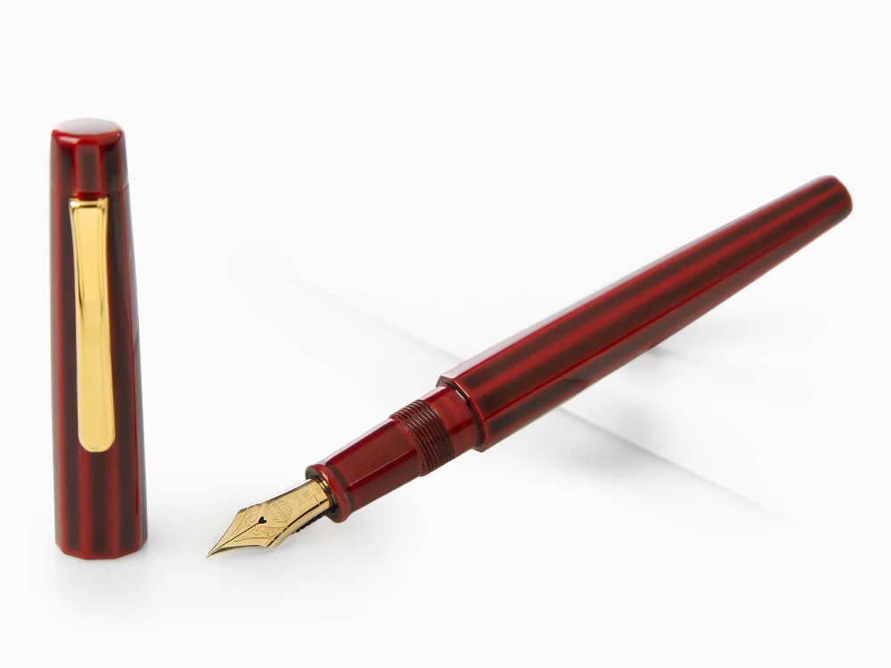 Nakaya Writer Decapod ST Fountain Pen, Aka Tamenuri - Image 2