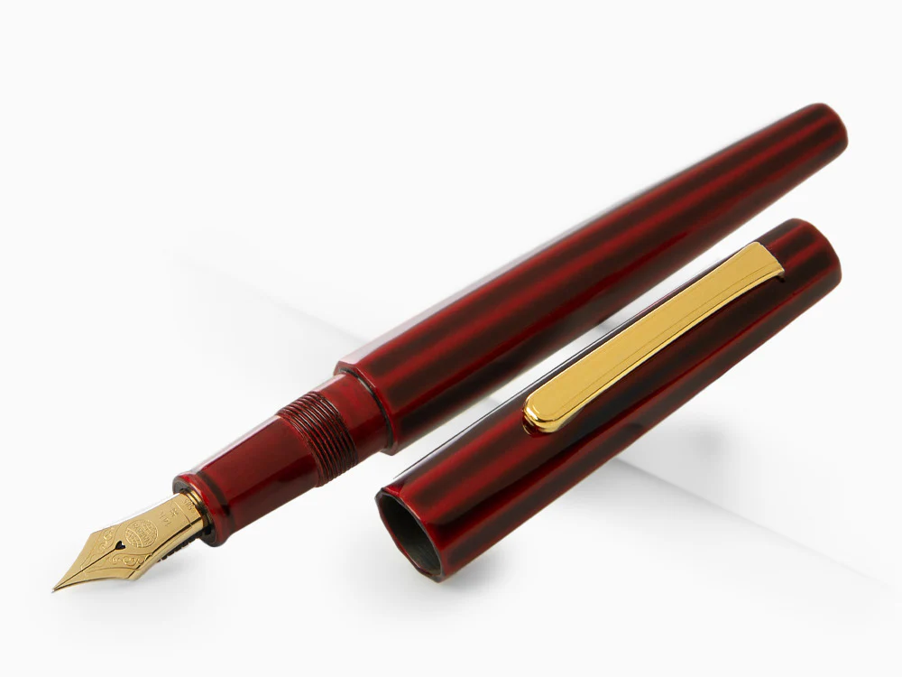 Nakaya Writer Decapod ST Fountain Pen, Aka Tamenuri - Image 4