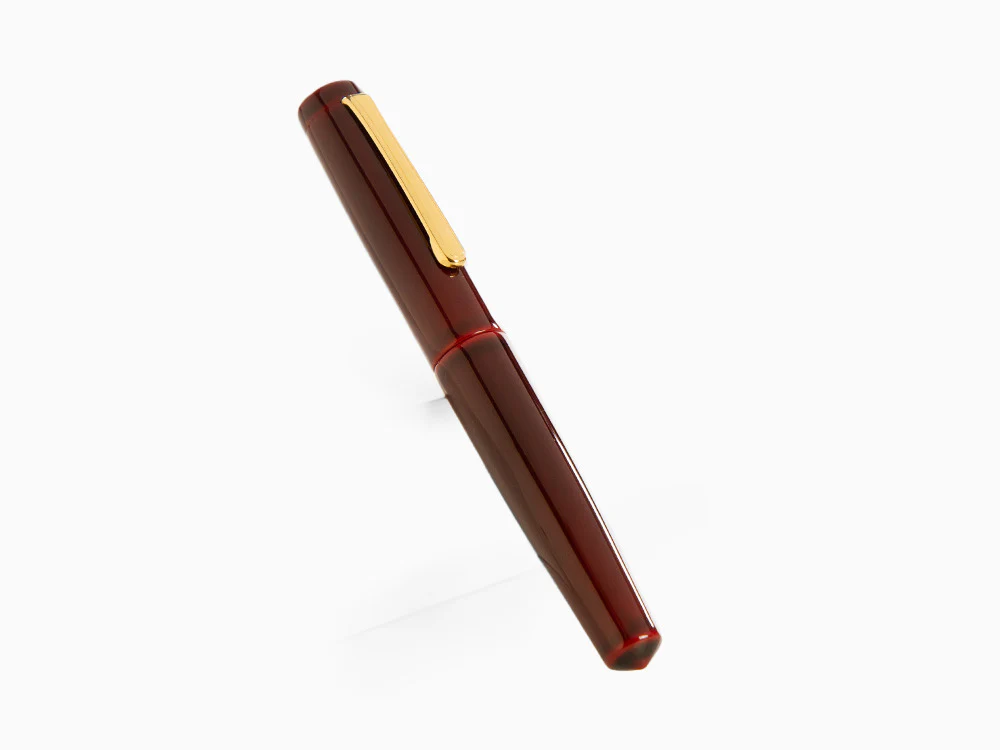 Nakaya Writer Fountain Pen Aka-Tamenuri, Piccolo, Ebonite, Two toned nib - Image 3