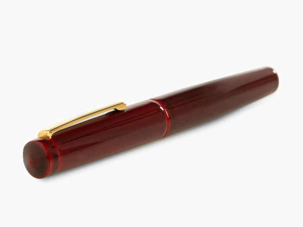 Nakaya Writer Fountain Pen Aka-Tamenuri, Piccolo, Ebonite, Two toned nib - Image 6