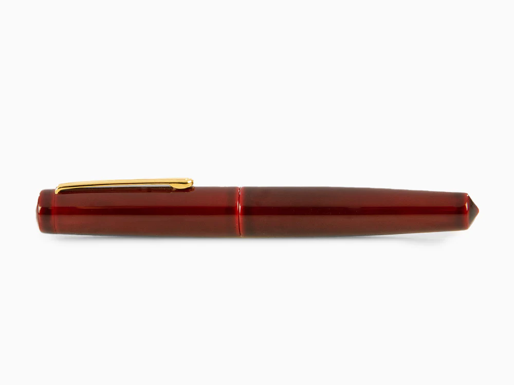 Nakaya Writer Fountain Pen Aka-Tamenuri, Piccolo, Ebonite, Two toned nib - Image 9