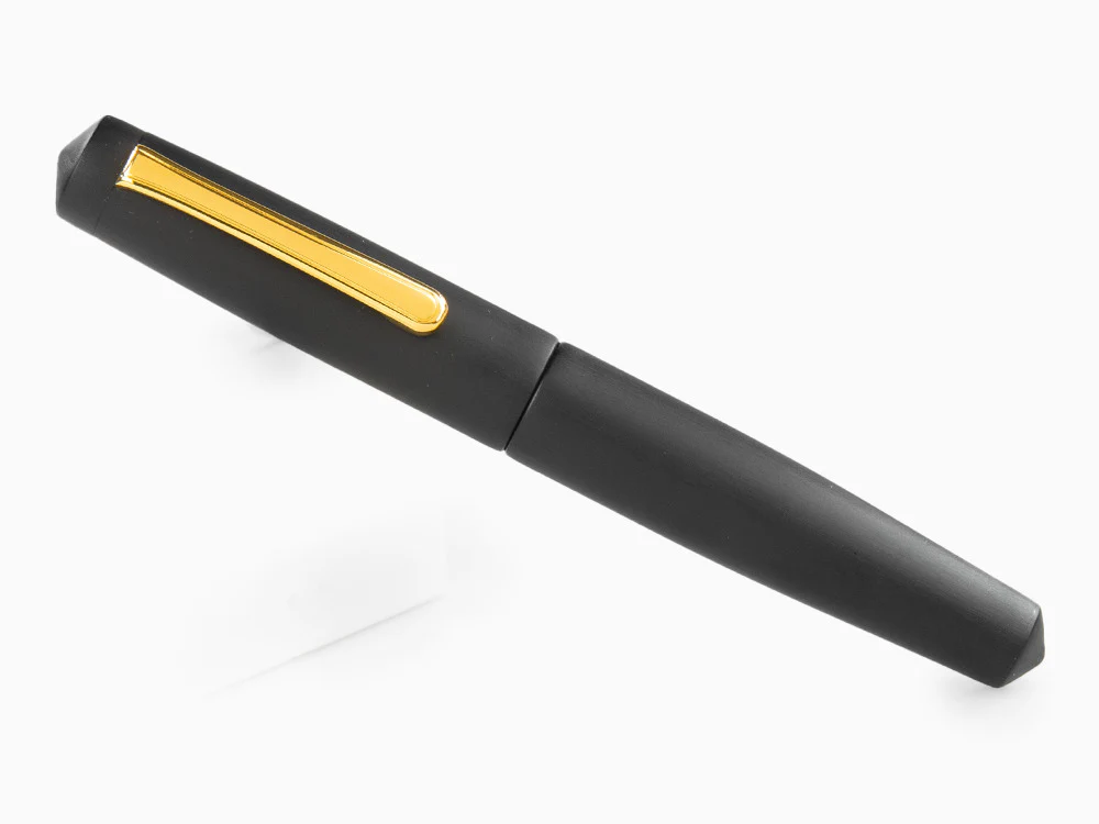 Nakaya Writer Fountain Pen Black Hairline, Piccolo, Ebonite, Gold nib - Image 3