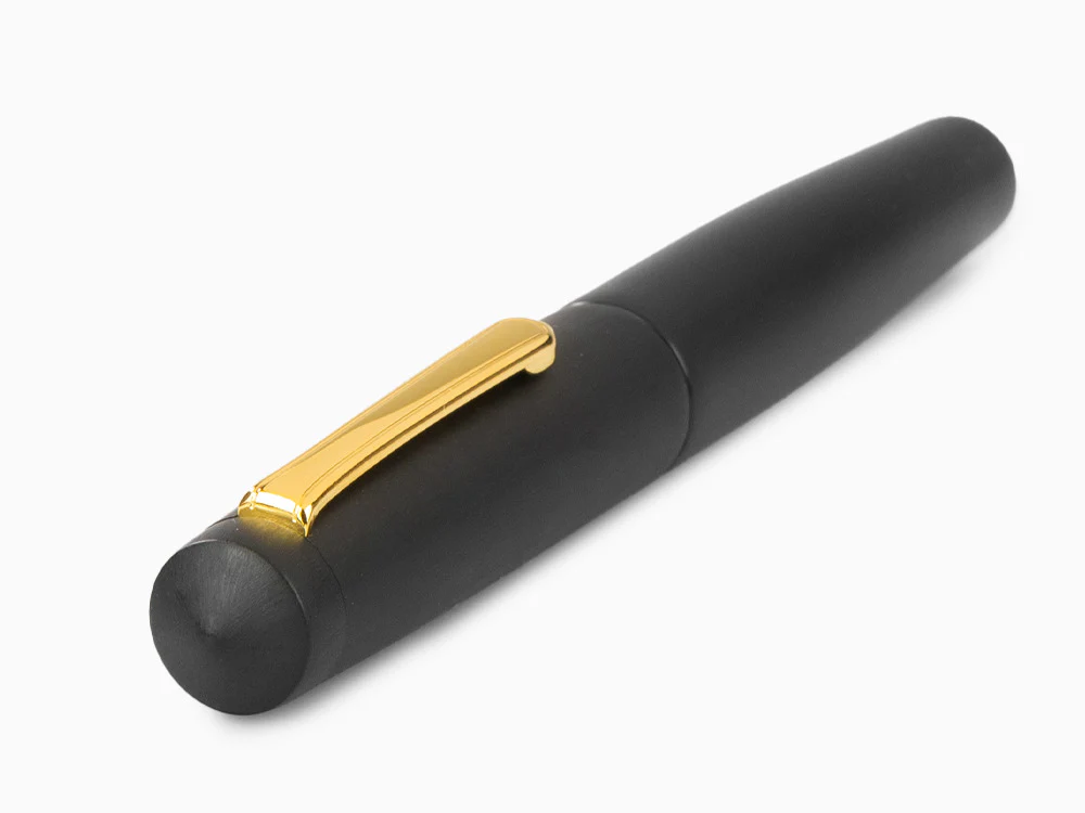 Nakaya Writer Fountain Pen Black Hairline, Piccolo, Ebonite, Gold nib - Image 6