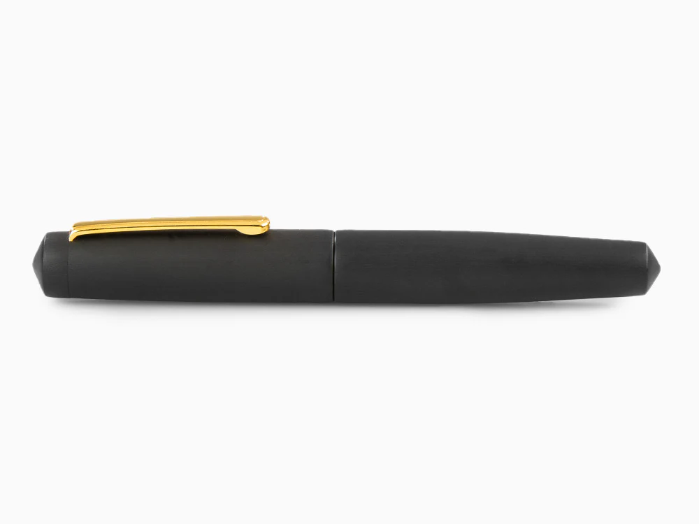 Nakaya Writer Fountain Pen Black Hairline, Piccolo, Ebonite, Gold nib - Image 9