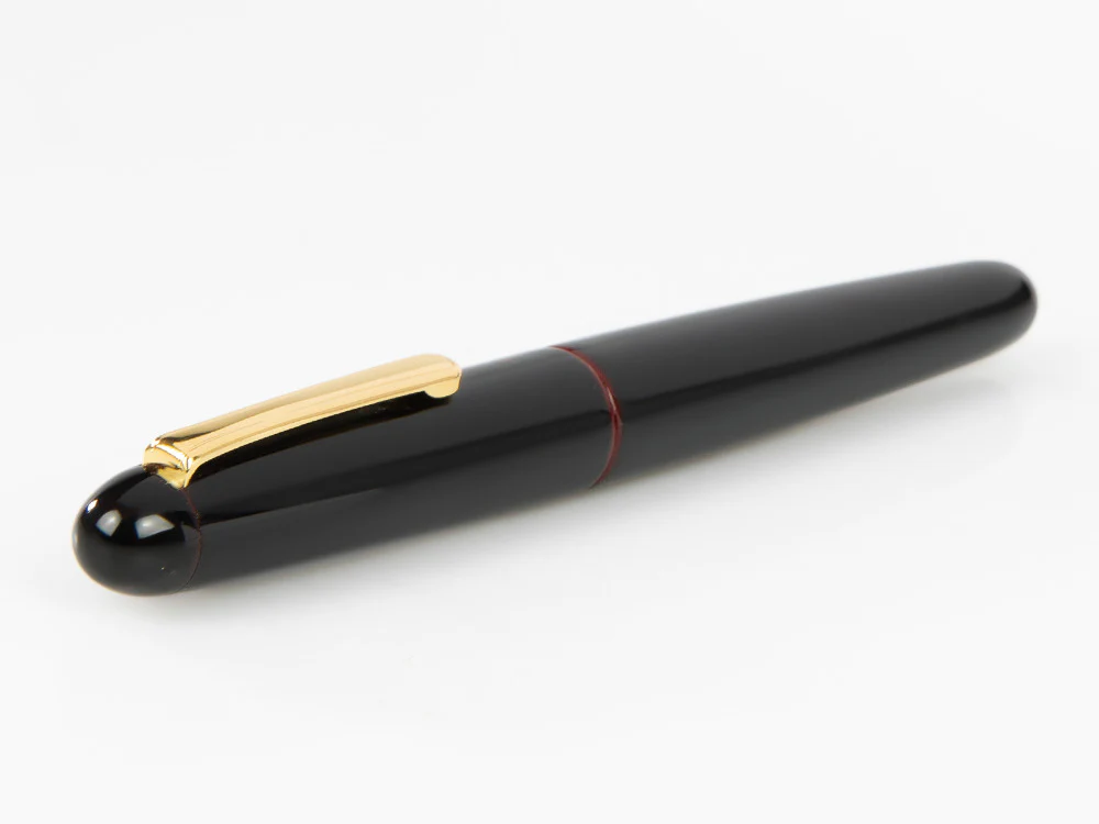 Nakaya Writer Fountain Pen, Kuro Tamenuri, Ebonite and Urushi lacquer - Image 6