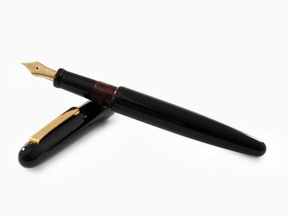 Nakaya Writer Fountain Pen Kuro-Tamenuri, Long, Ebonite - Image 7